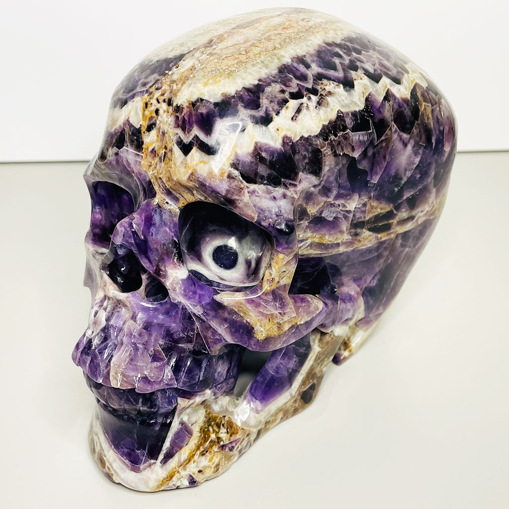 Amethyst Kristallschädel Foto